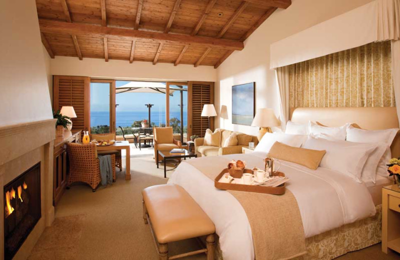 Guest room at The Resort at Pelican Hill.