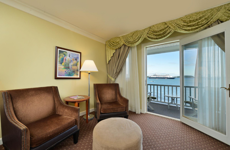 Guest room at Bar Harbor Inn & Spa.