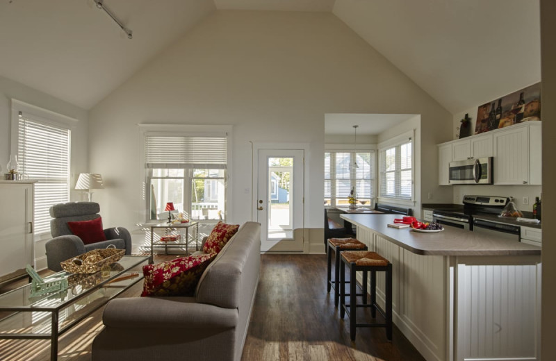 Cottage interior at Sandbanks Summer Village Cottage Resort.