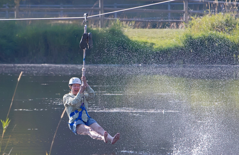 Zip line at Red Horse Mountain Ranch.