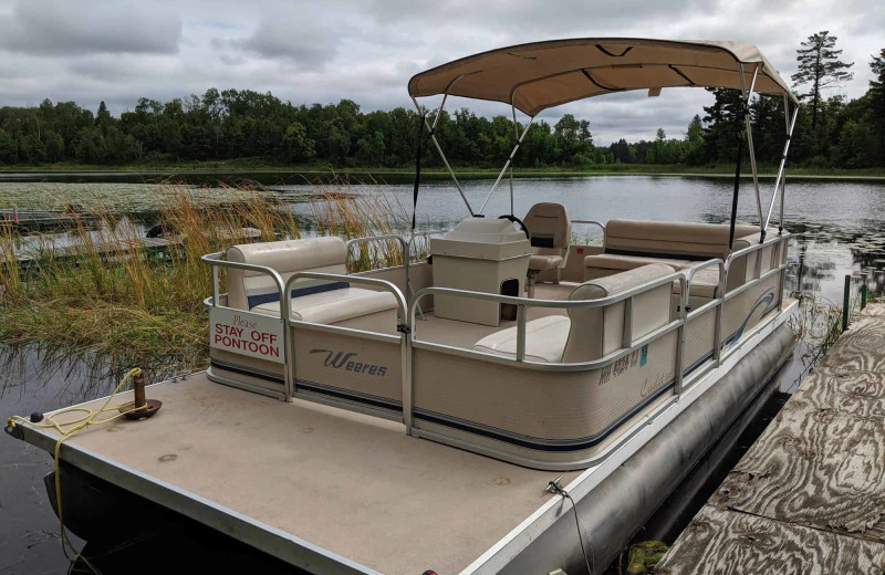 Pontoon at Little Norway Resort.