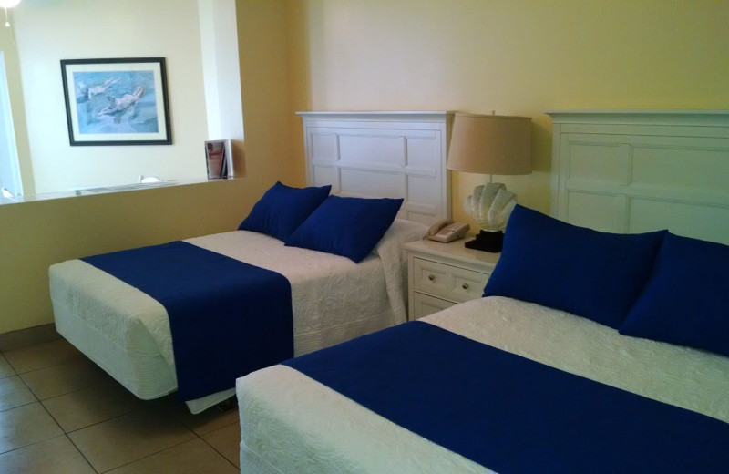 Guest room at Coral Sands Oceanfront Resort.