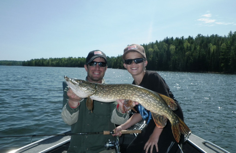 Fishing at Shady Roost Lodge.