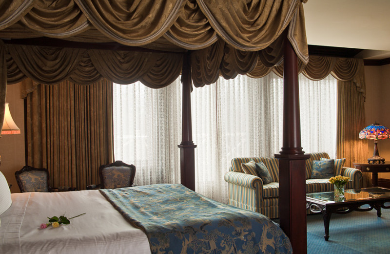 Guest room at Prince of Wales Hotel.