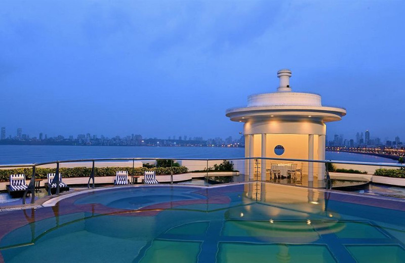 Outdoor pool at Hotel Marine Plaza.