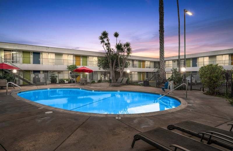 Outdoor pool at Vagabond Inn Ventura.