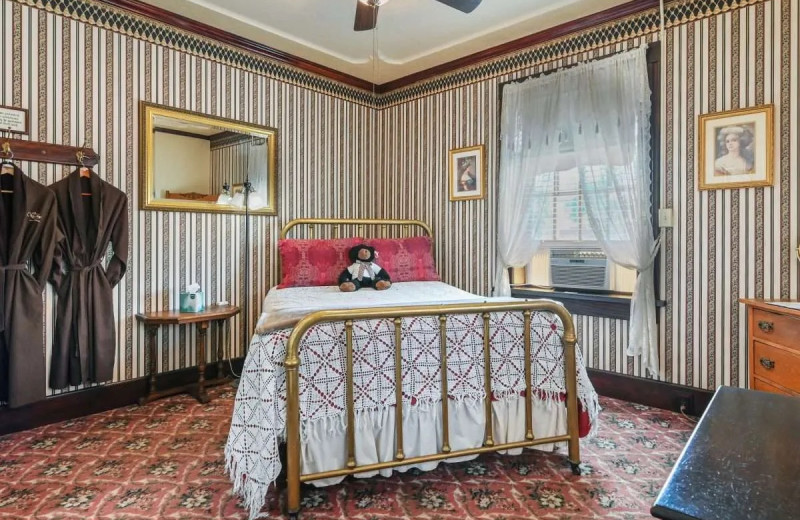 Guest room at 1859 Historic National Hotel.