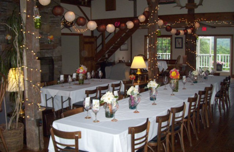 Dining room at The Inn at Willow Pond.