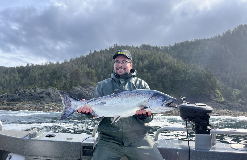 Fishing at Screamin' Reels Lodge.