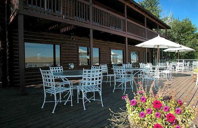 Deck Seating at Lakeside Lodge