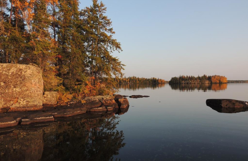 Lake view at Inverness Falls Resort.