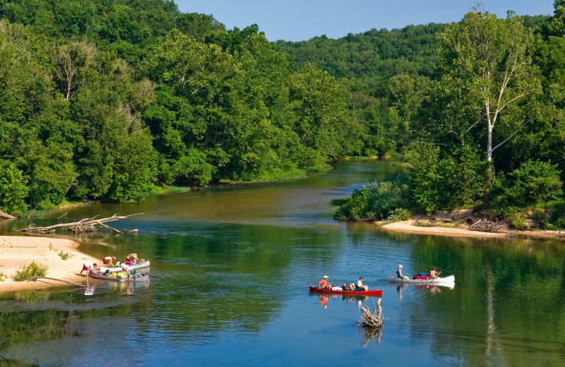 Canoeing at Eminence Canoes, Cottages & Camp.