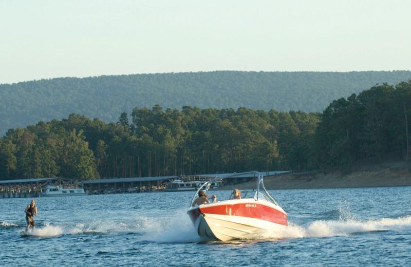 Water activities at Mountain Harbor Resort.