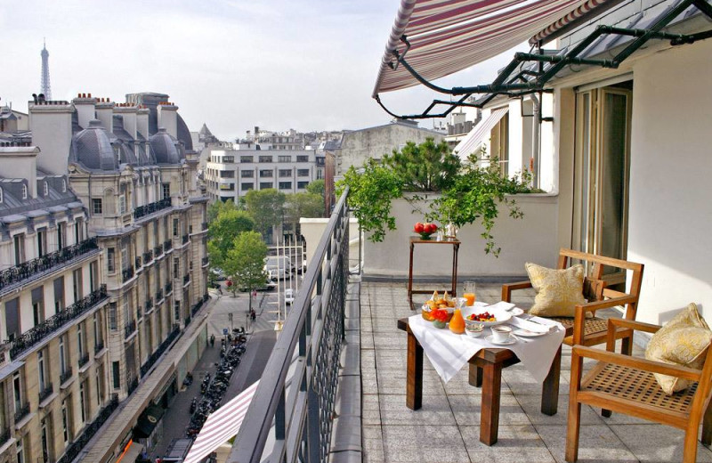 Balcony at The Lancaster.