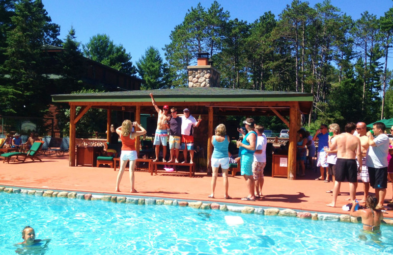 Poolside at Chippewa Retreat Resort.