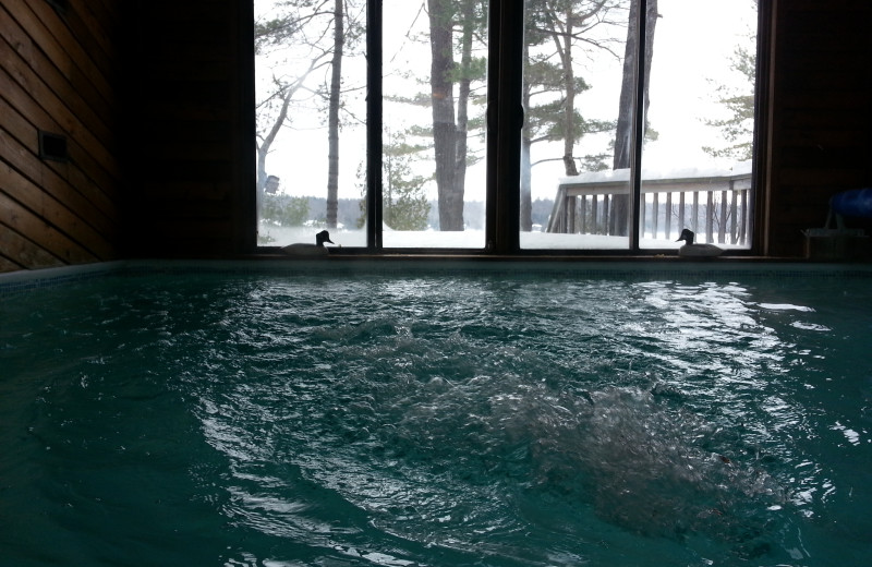 Private indoor pool at Westwind Inn.