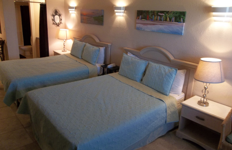 Guest suite at the Sea Breeze Suites Port Aransas.