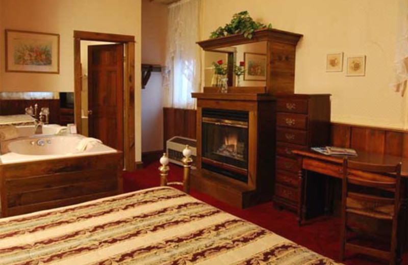 Room with jacuzzi at Historic Afton House Inn.