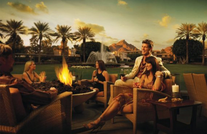 Couples by Fire at Arizona Biltmore Resort