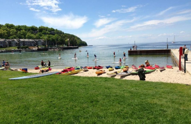 The beach near Pheasant Park Resort.