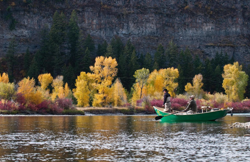 Fishing at Teton Valley Lodge.