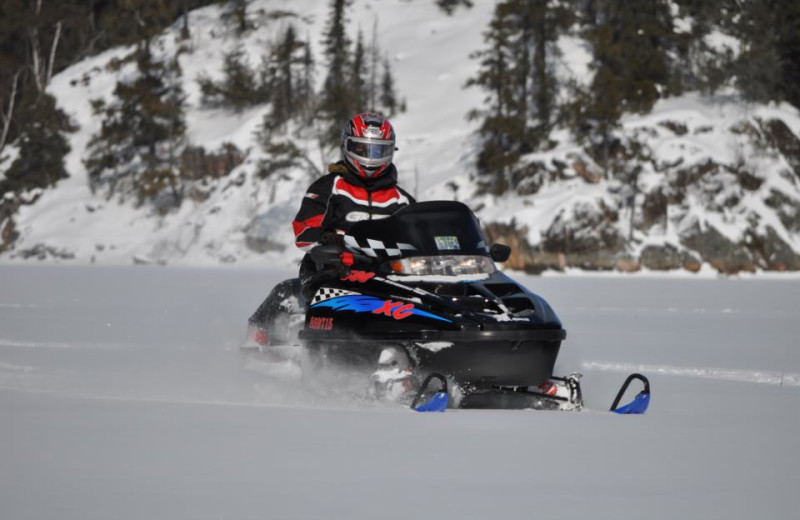 Snowmobiling at Gogama Lodge