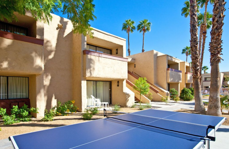 Ping pong table at Desert Vacation Villas.