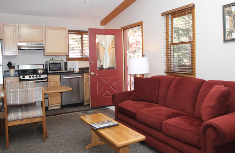 Guest room at Streamside on Fall River.