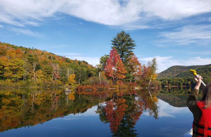 Lake at Echo Lake Inn.