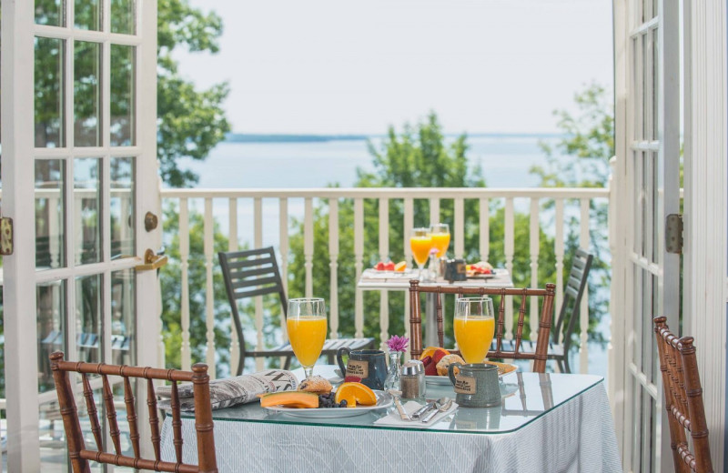 Balcony view at The Inn at Ocean's Edge.