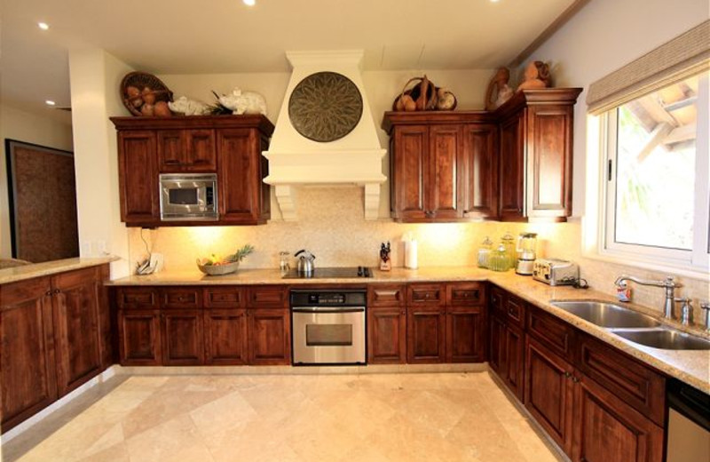 Rental kitchen at Luxury Villa Collections.