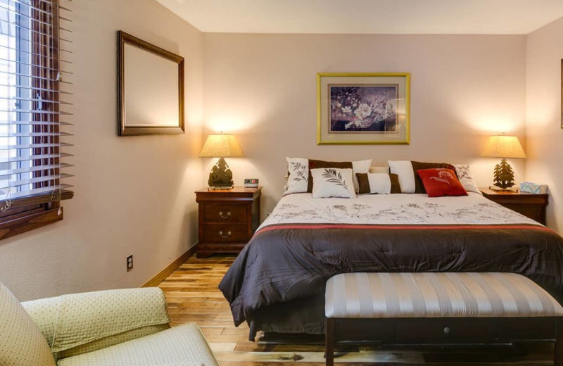 Rental bedroom at Durango Colorado Vacations.