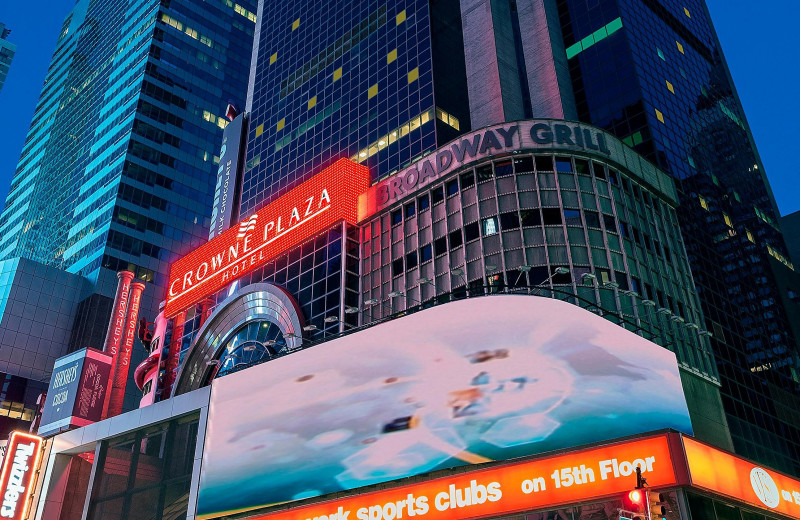 Exterior view of Crowne Plaza Hotel TIMES SQUARE MANHATTAN.