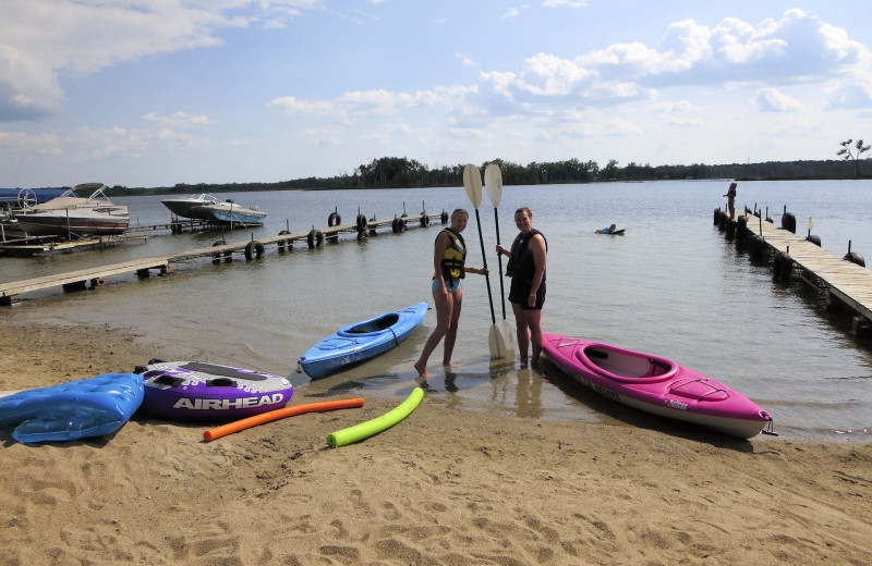 Beach at South Turtle Lake Resort.