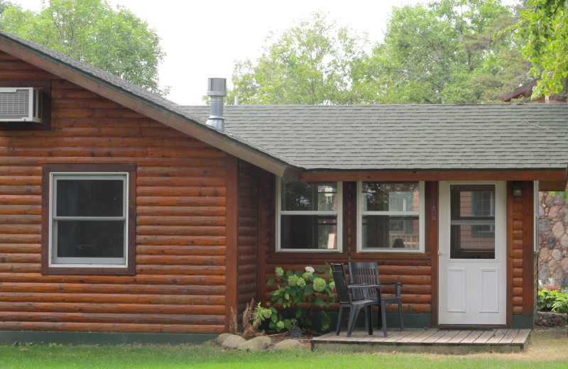 Cabin exterior at Niemeyer's Rugged River Resort.