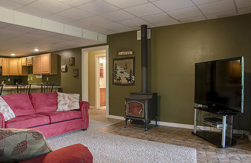 Living room at Hideaway Haven.