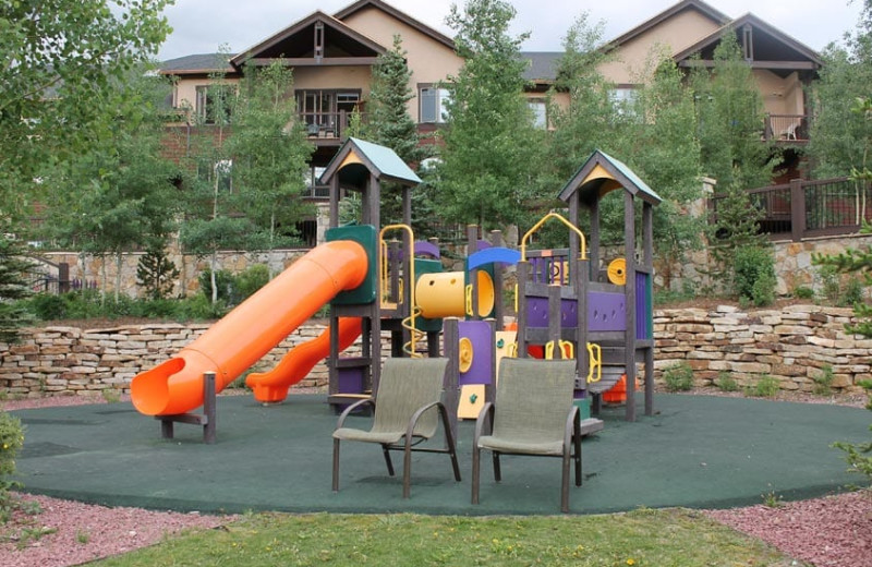 Playground at Grand Timber Lodge.