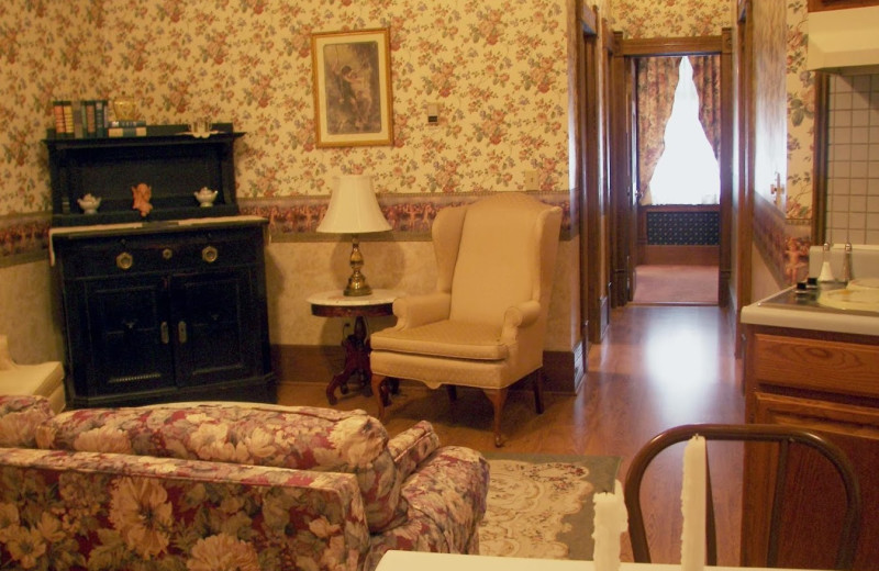 Guest room at Grand Central Hotel.