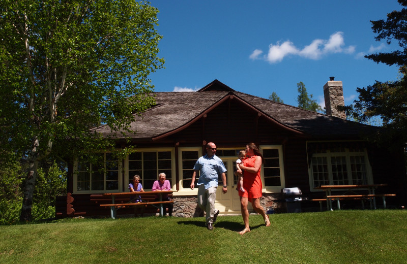 Cabin exterior at Elkhorn Manor.