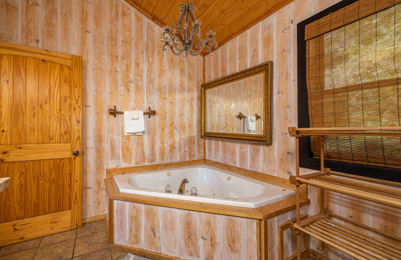 Bathroom at American Patriot Getaways - A Stunning View.