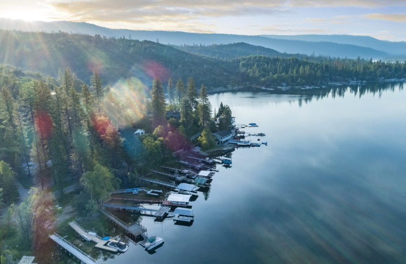 Aerial view of Worldmark Club At Bass Lake.