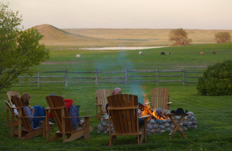 Fire pit at Colorado Cattle Company Ranch.