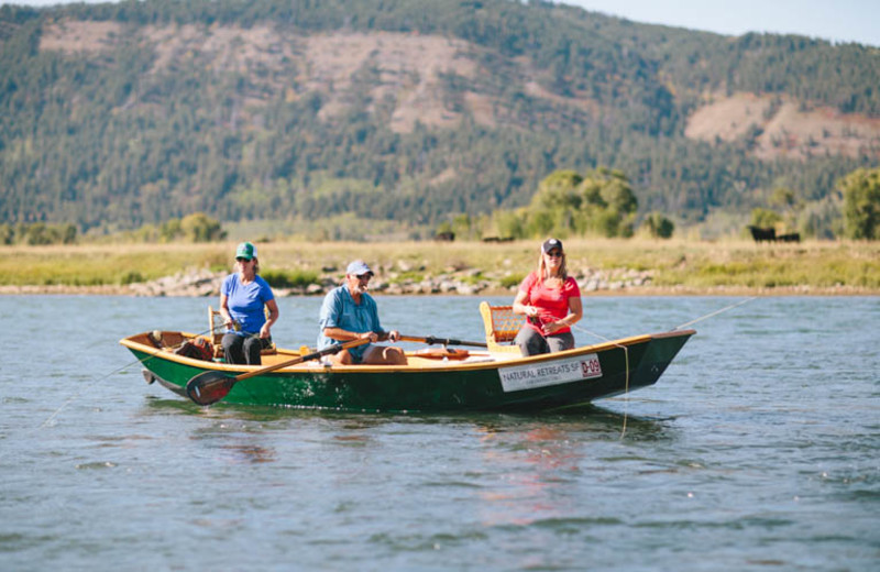 Fishing at South Fork Lodge.
