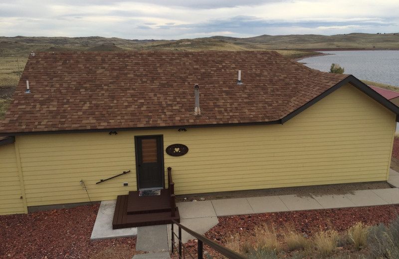 Cabin exterior at Lakeview Lodge 307.