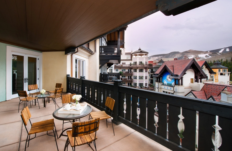 Balcony view at Arrabelle at Vail Square.