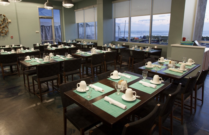 Dining at Crowne Plaza Melbourne Oceanfront Resort.