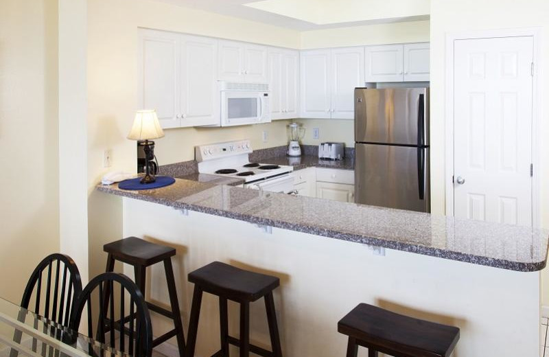 Rental kitchen at Seascape Resort.