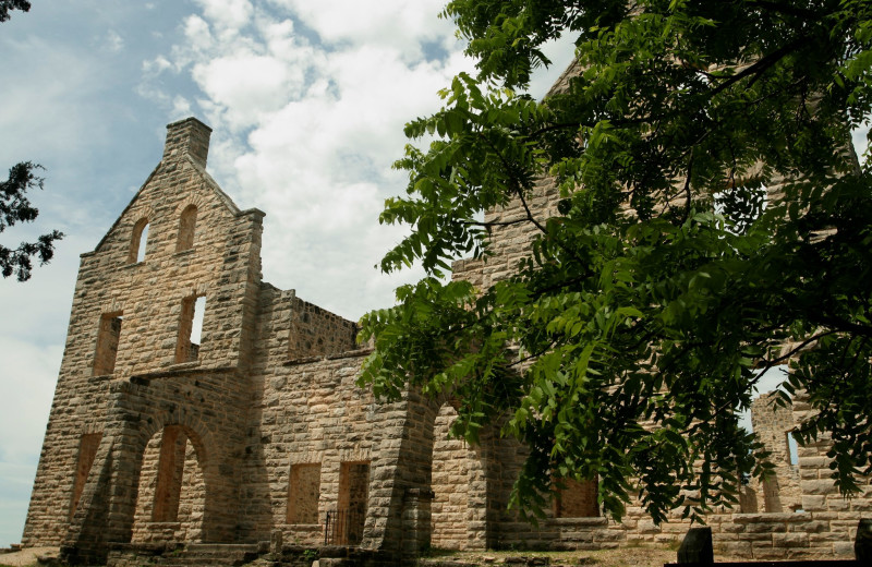 Historic building near Hawks Landing Resort.