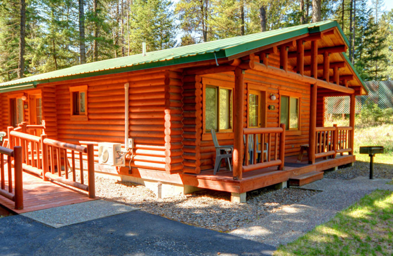 Cabin exterior at North Forty Resort.