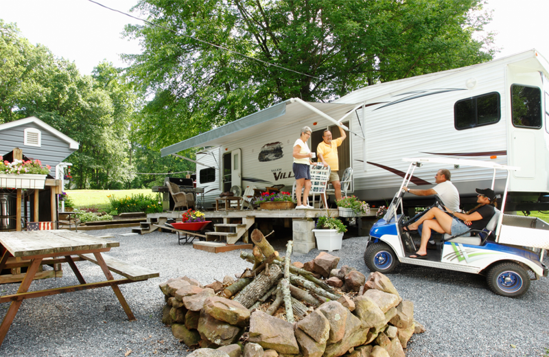 Camping at Hickory Run Family Campground.